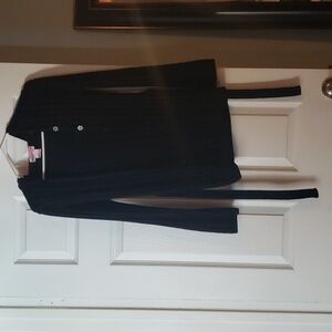 Chocolate Kisses, Medium, Black Button Cardigan